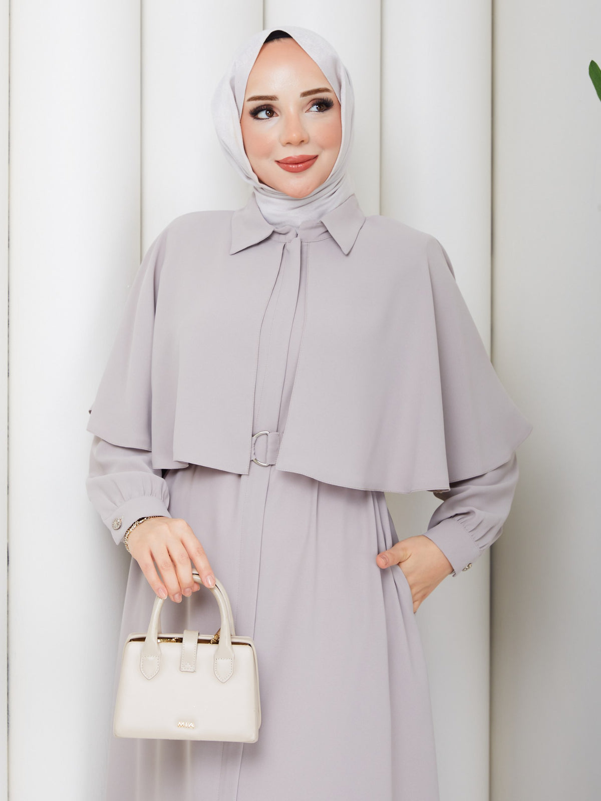 Bej Rengi Gelincik Model Ferace -#bej-119